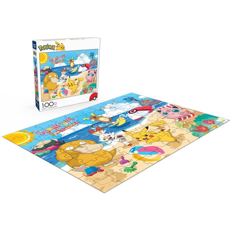 Buffalo Games Entertainment: Pokémon Beach Day Kids' Jigsaw Puzzle - 100pc