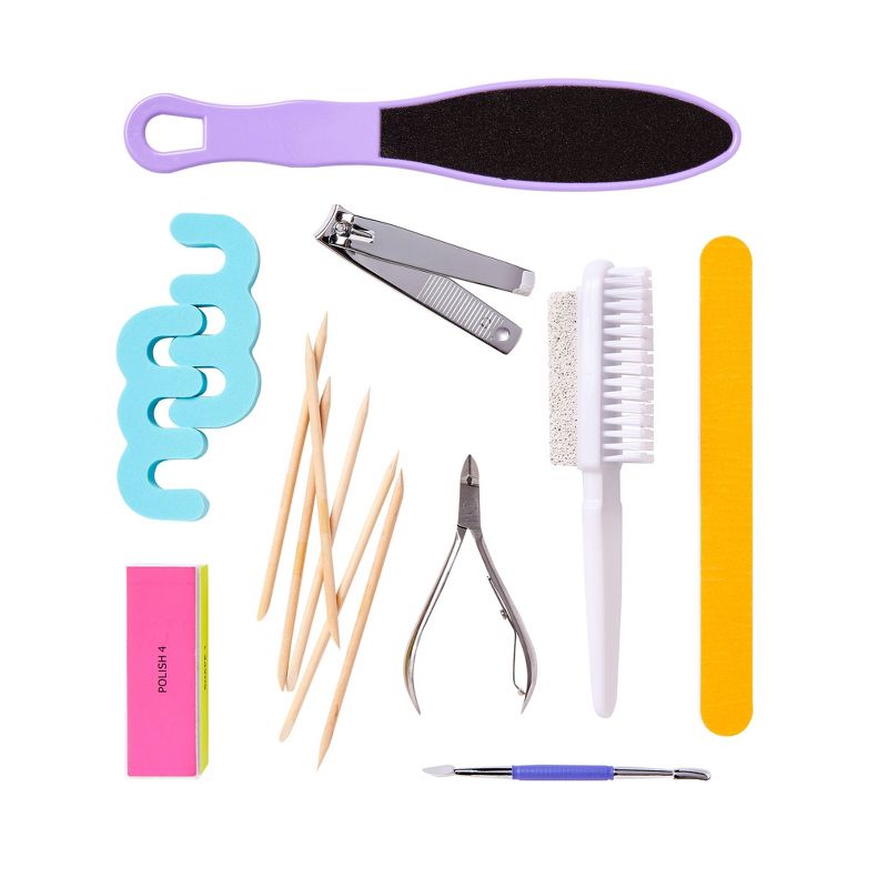 Kiss Nails Professional Pedicure Kit -15pc