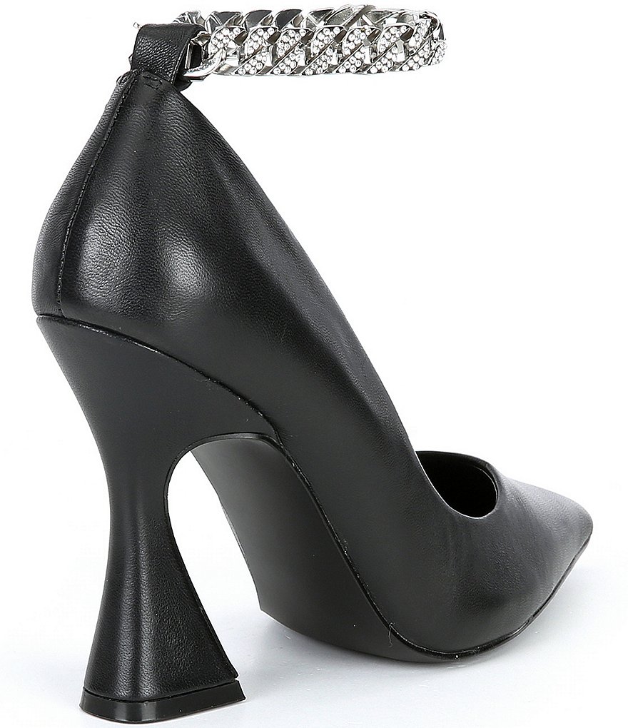 Pelle Moda Berlin Glitter Ankle Strap Pumps