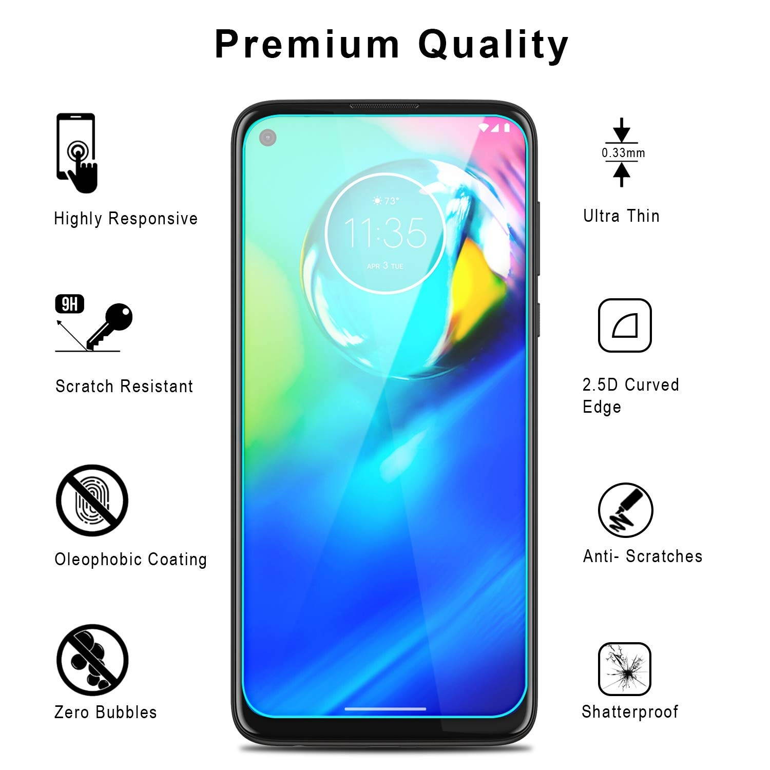 Moshi Vitros Clear Case for iPhone 11 - For Apple iPhone 11 Smartphone - Clear, Raven Black - High Gloss