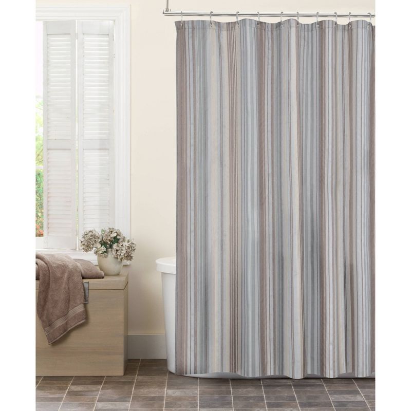 Jodie Striped Shower Curtain - Zenna Home