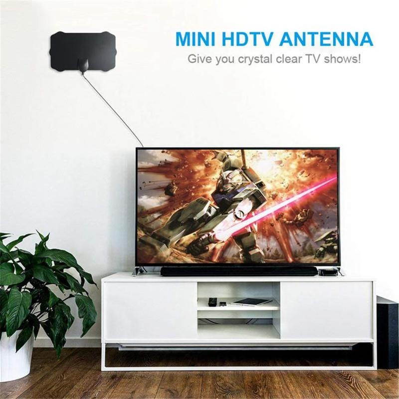 120 Miles Antena Digital HDTV Indoor HD TV Antenna with Amplifier Signal Booster TV Radius Surf Fox Antena HD TV Antennas Aerial