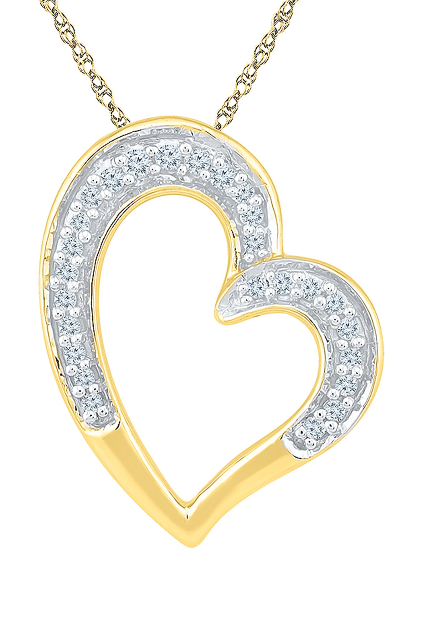 Sri Jagdamba Pearls Magic Of Love   18kt   Gold & 0.16 ct Diamond Pendant
