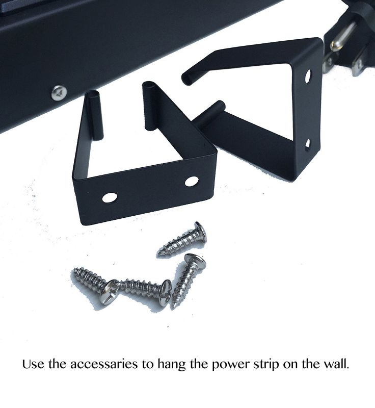 Metal Surge Protector Power Strip 4 Feet 12 Outlet