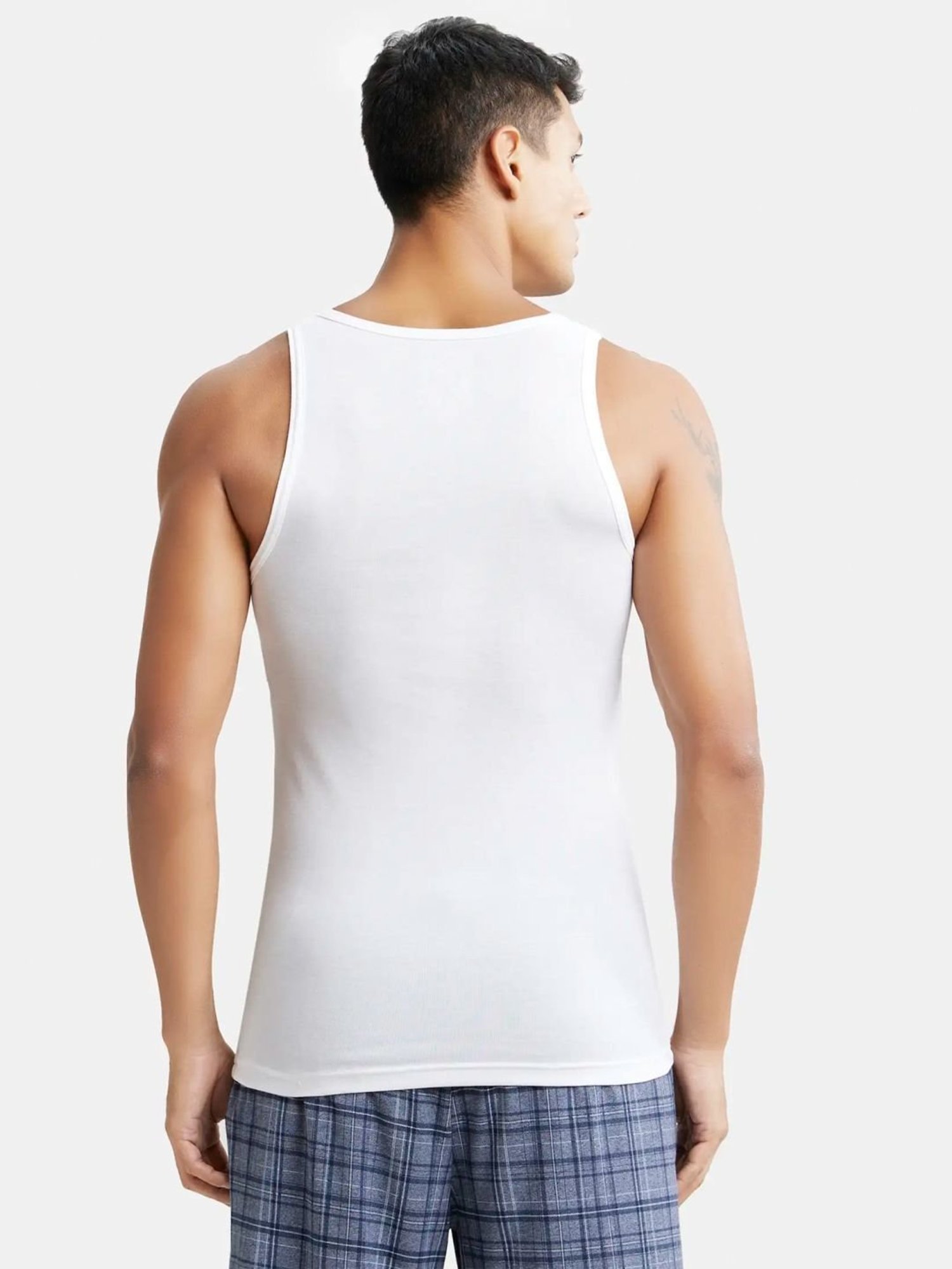 Cantabil Navy Blue Cotton Regular Fit Vest