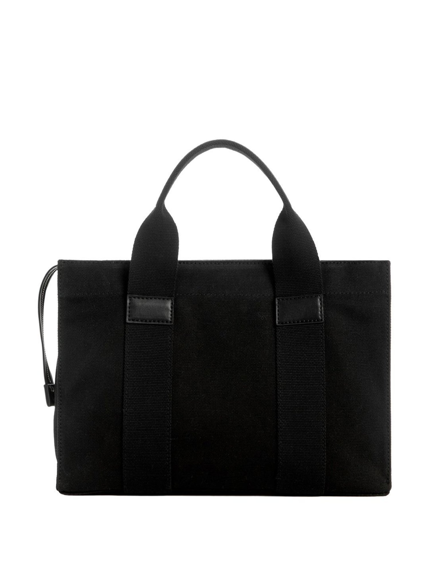 Guess Black Textured Tote Handbag