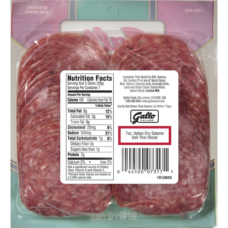Gallo Italian Dry Salami - 8oz