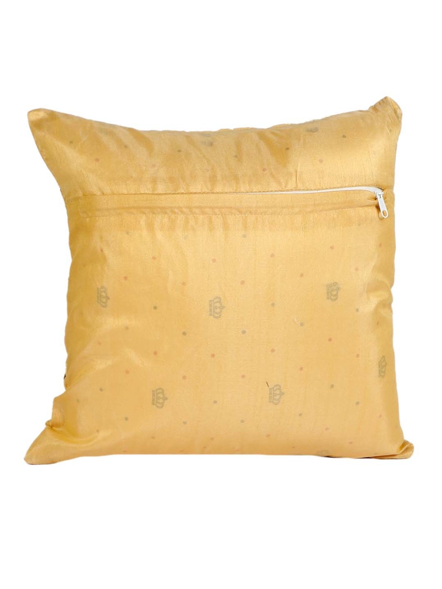 MFD HOME Furnishing Beige Polyester Cushion Cover - Set of 1