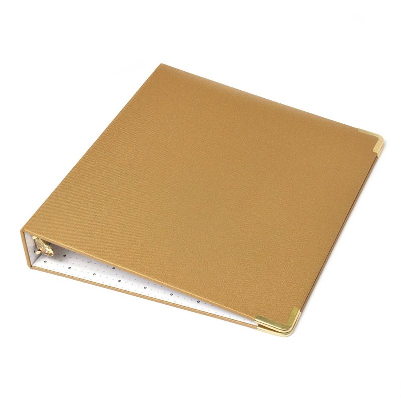 1.5" Signature Round Ring Binder Bookcloth Medallion - russell+hazel