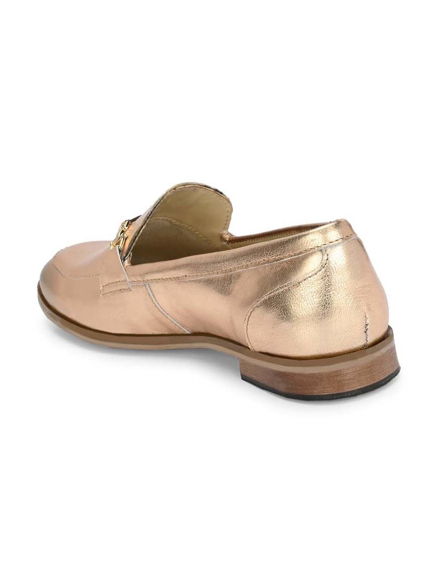 Carlo Romano Women's Golden Casual Pumps