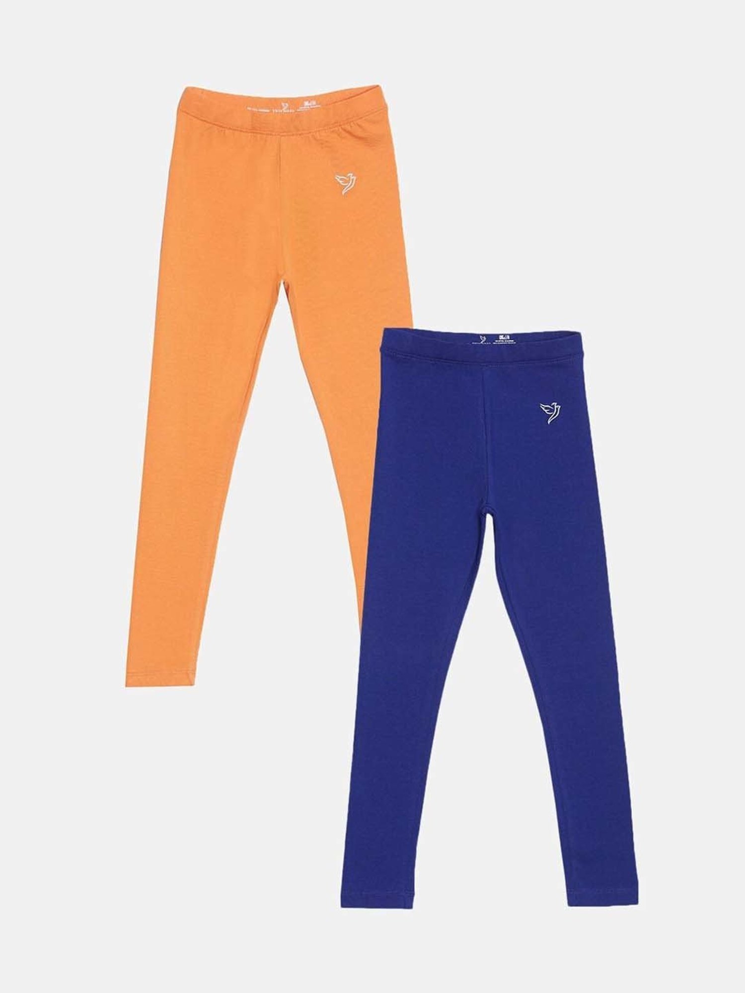 Pantaloons Junior Pink Cotton Embellished Leggings