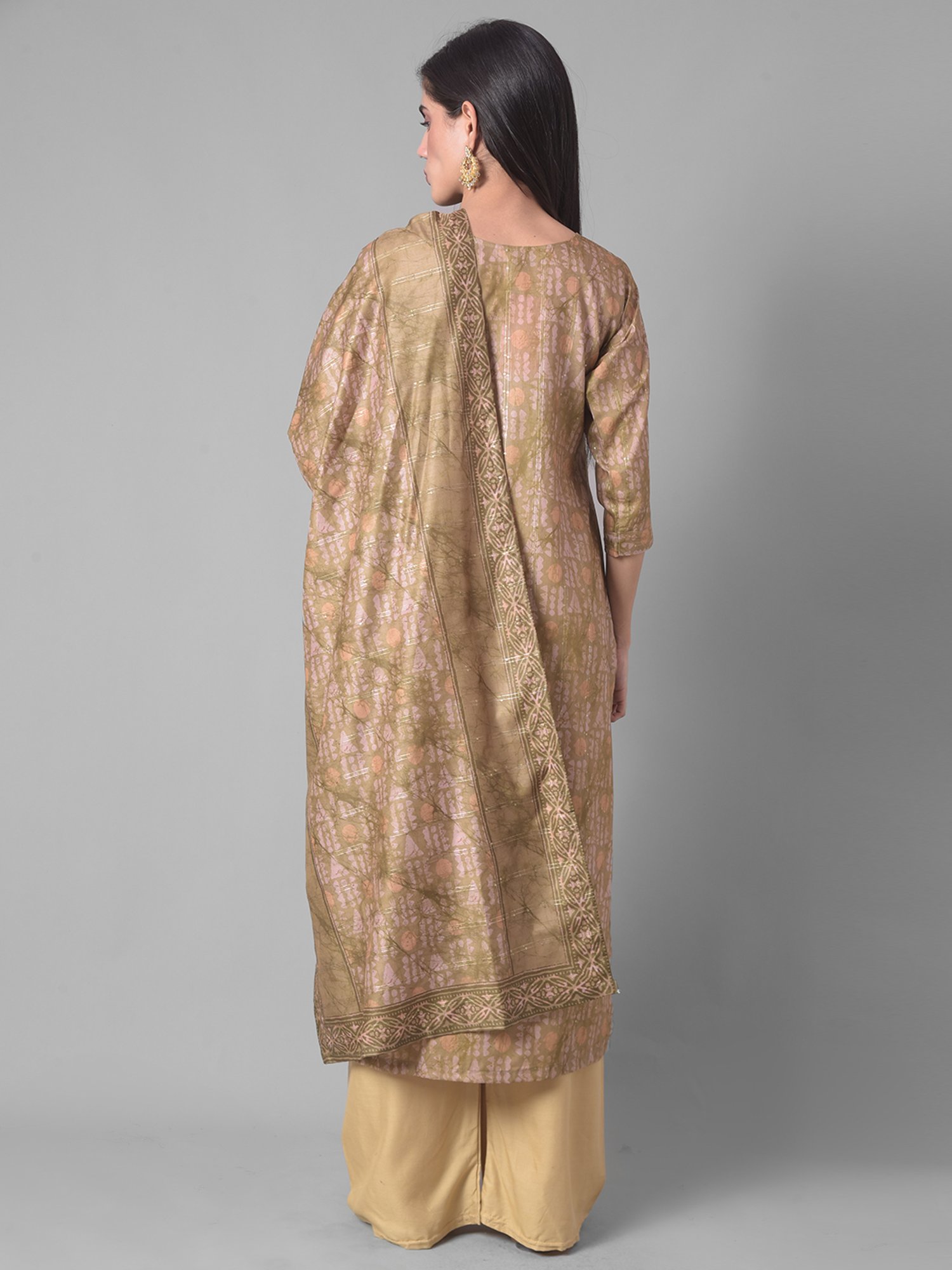 Dollar Missy Green Embellished Kurta With Dupatta