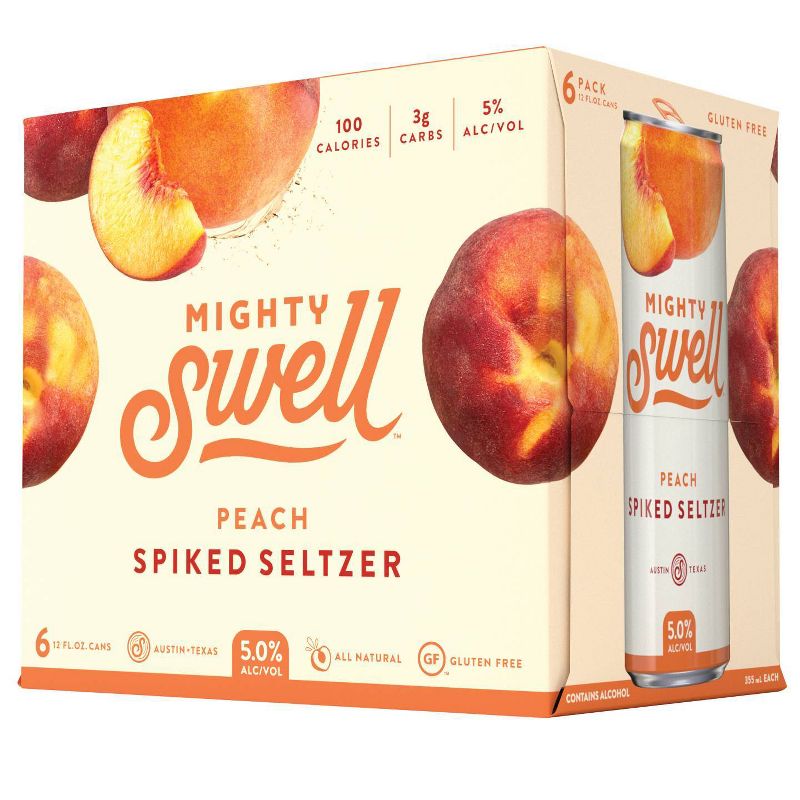 Mighty Swell Grapefruit Spiked Seltzer - 6pk/12 fl oz Cans