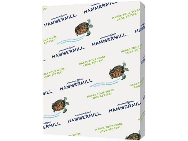 Hammermill 103341 Recycled Colored Paper, 20lb, 8-1/2 x 11, Canary, 500 Sheets/Ream