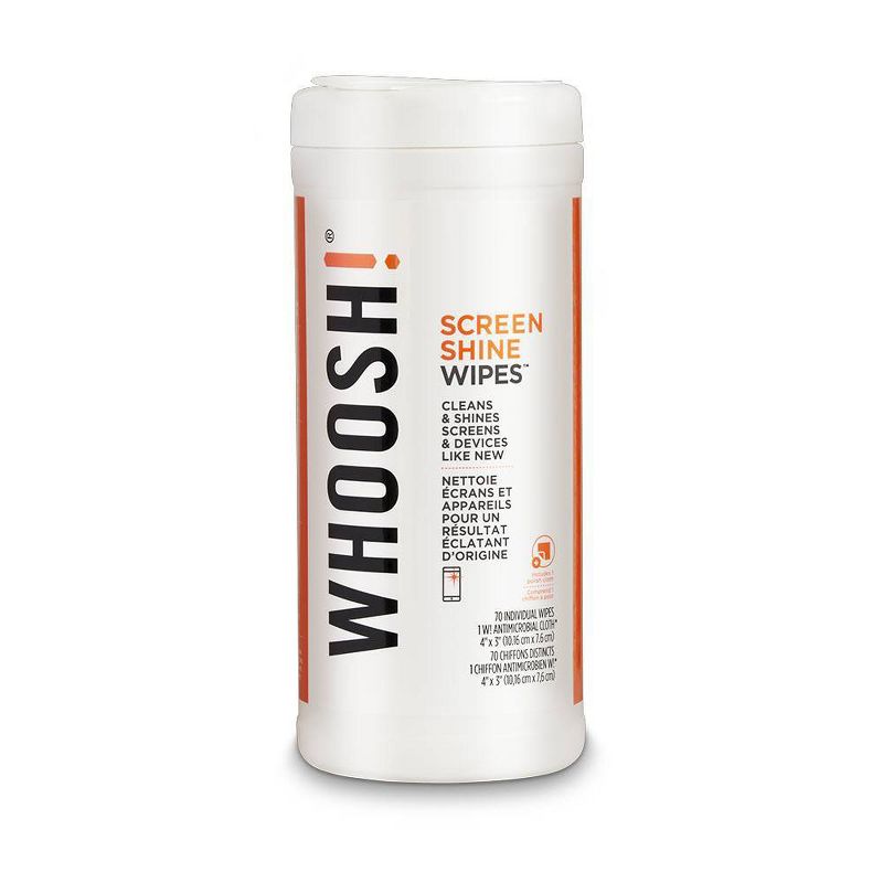 WHOOSH! Screen Shine Wipes - 70ct