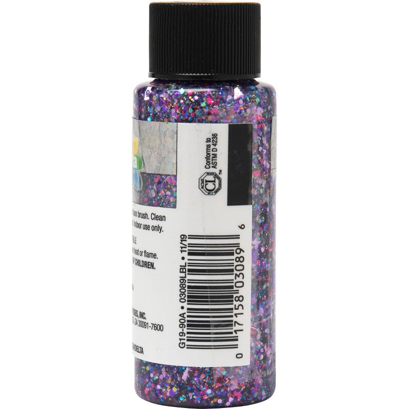 Delta Ceramcoat Glitter Explosion Acrylic Paint (2oz) - Princess