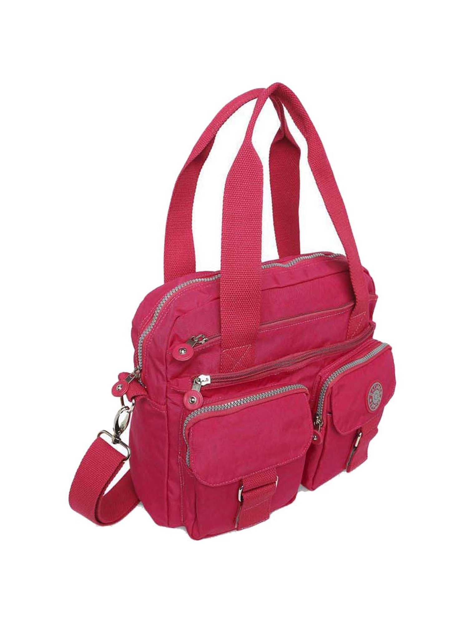 Baomi Pink Solid Medium Handbag