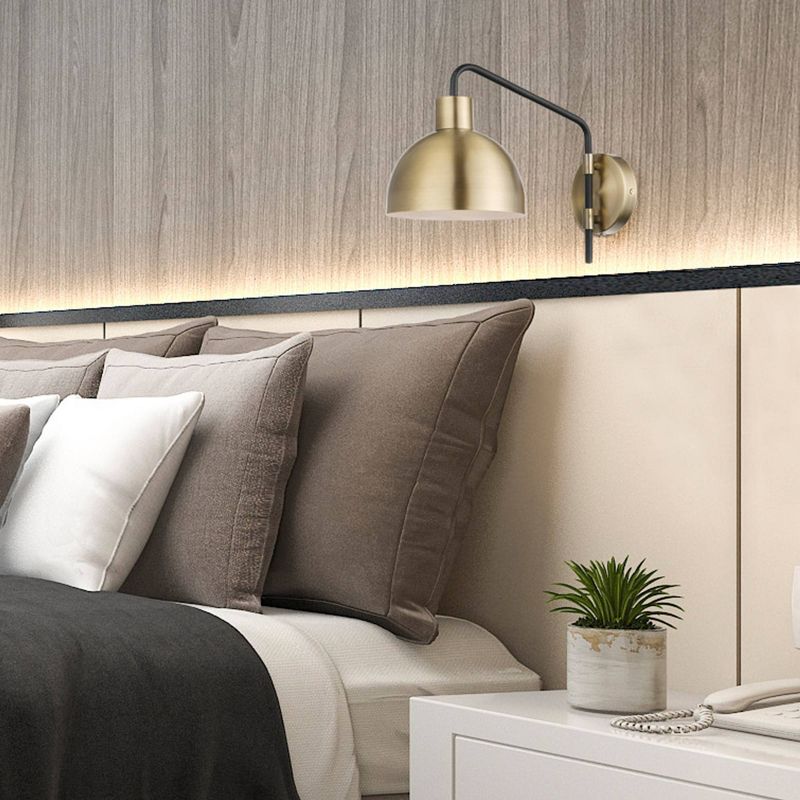 Dimitri Hardwire Wall Sconce Antique Brass - Globe Electric