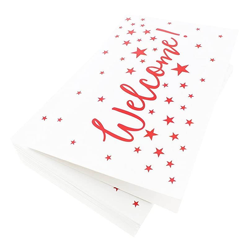 Assorted Pack Welcome Note Cards Bulk Box Set Blank on The Inside 6 Colorful Star Pattern Designs Includes Greeting Cards and Envelopes 4 x 6 Inches