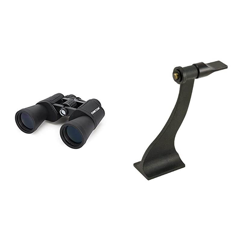 71198 Cometron 7x50 Binoculars Black 93524 Binocular Tripod Adapter Black
