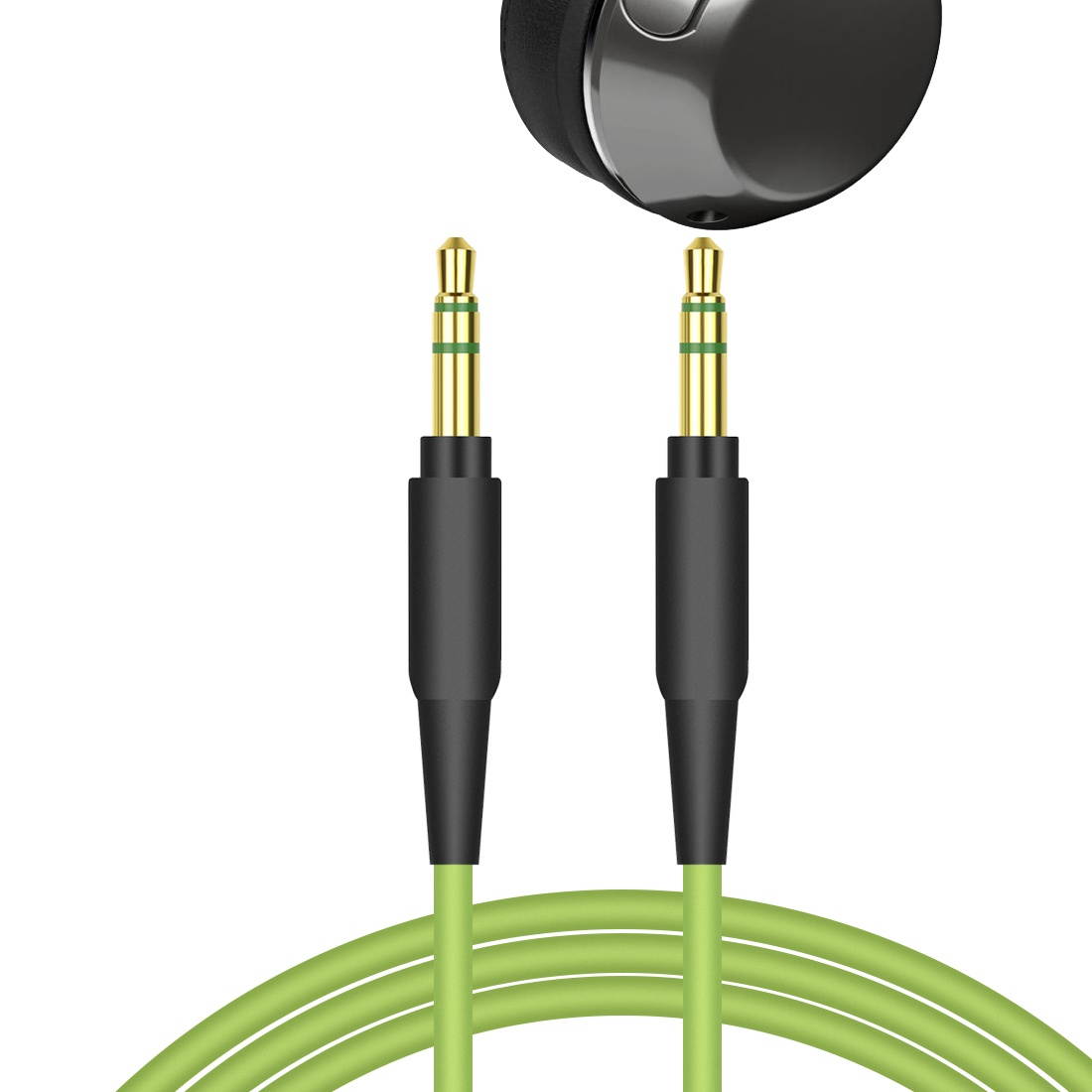 Geekria Audio Cord for Crusher Wireless Over-Ear Headphone, Crusher ANC Noise Canceling Wireless Headphone, 3.5mm Replacement Stereo Cable (Green 5.6ft)