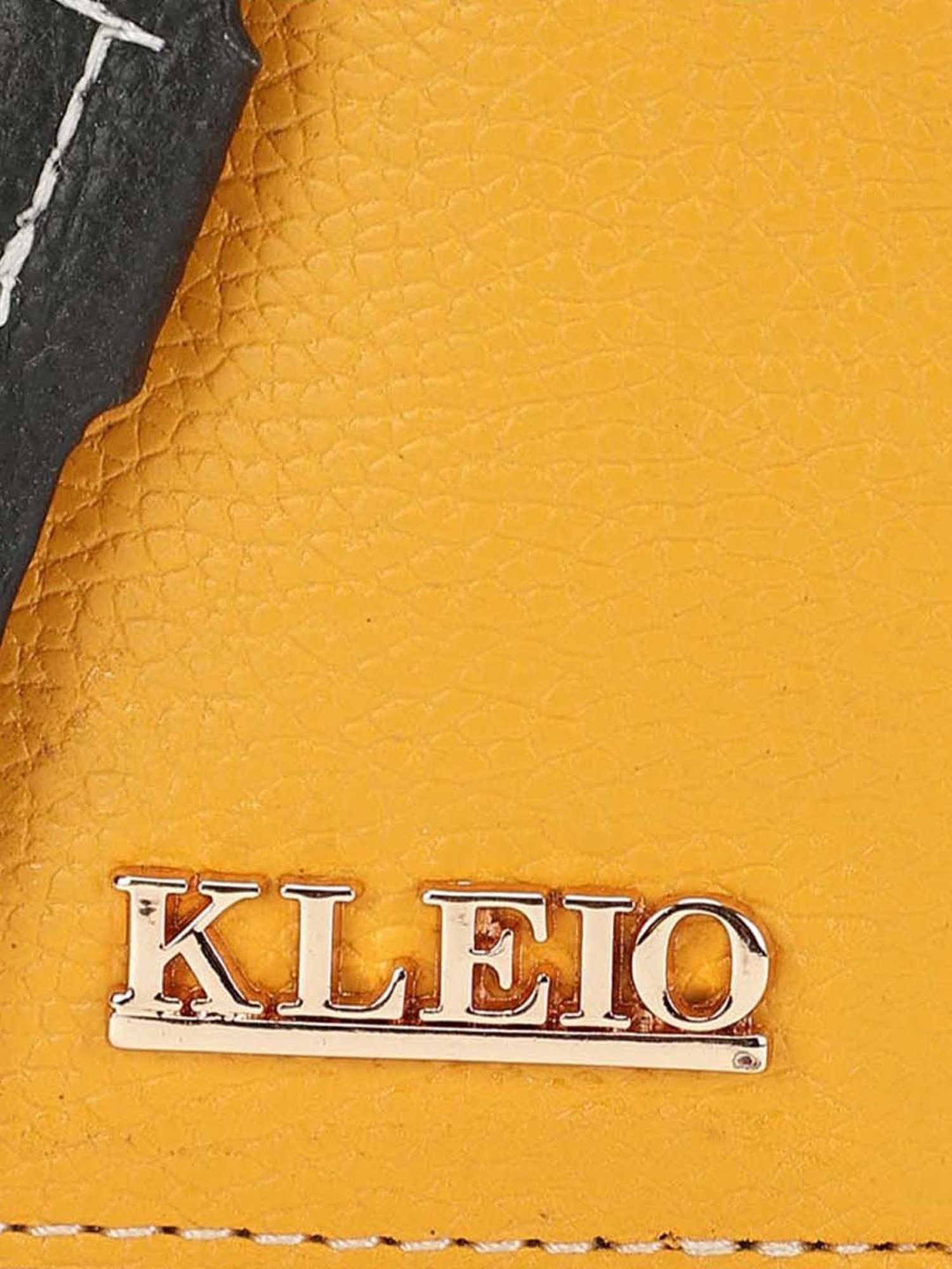 KLEIO Mustard Solid Card Holder