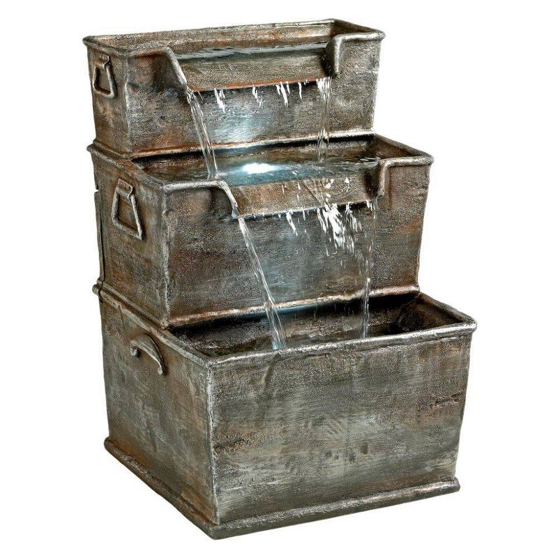 Saddle Mountain Cascading Garden Fountain - Acorn Hollow