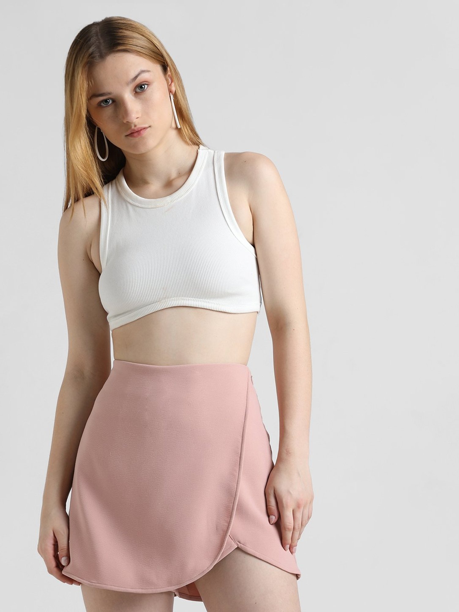 Only Peach Mini Skirt