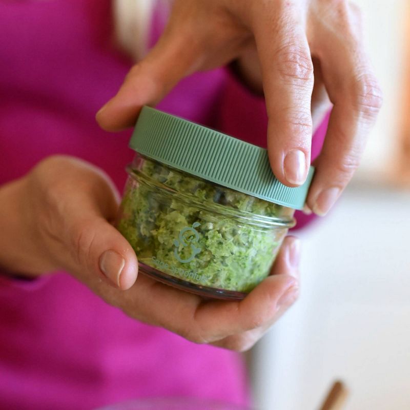 Sage Spoonfuls Glass Big Batch 12pk Baby Food Storage Container- Clear - 4oz