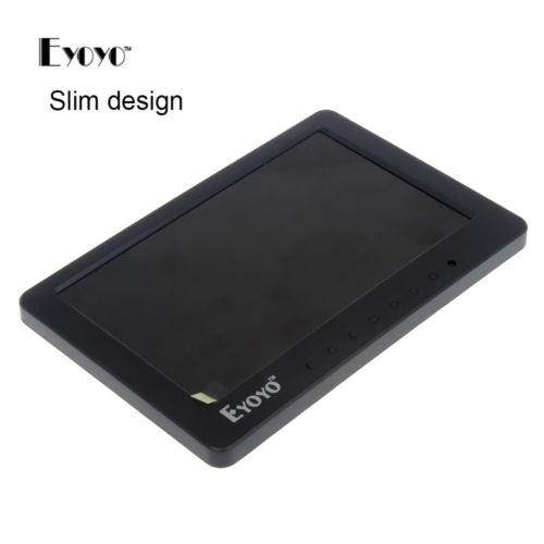 HD 7" TFT LCD Color Monitor 1024*600 VGA BNC Video Audio HQ For PC,CCTV Cam,DVD