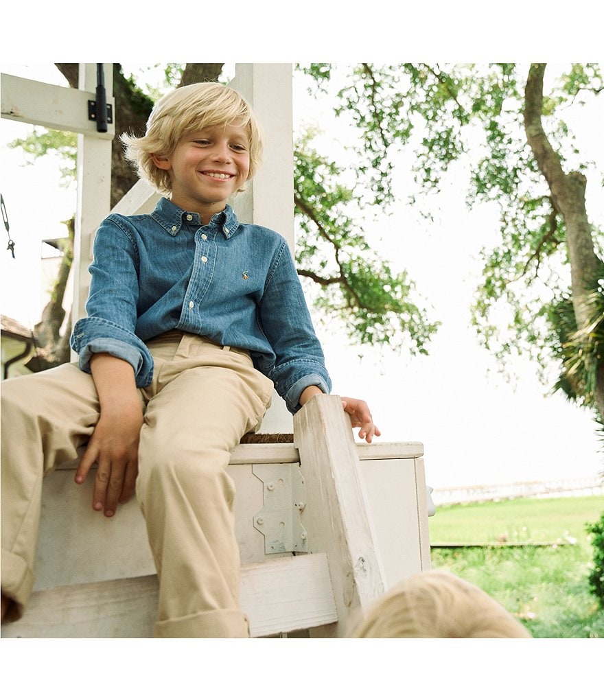 Polo Ralph Lauren Little Boys 2T-7 Suffield Flat-Front Chino Pants