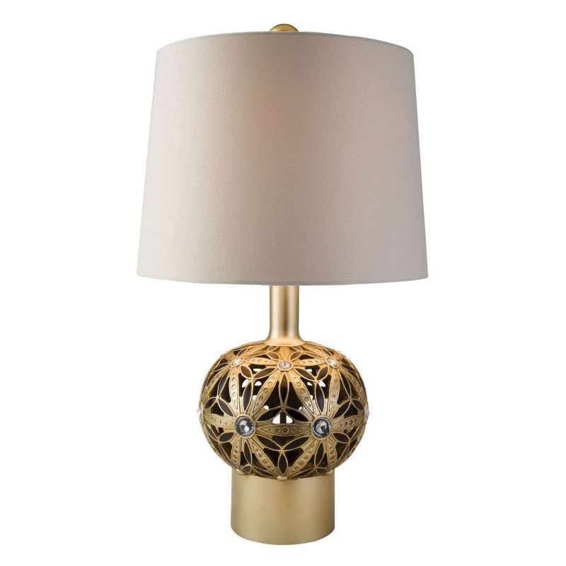 Possini Euro Design Industrial Table Lamp Oil Rubbed Bronze Clear Glass Burlap Tapered Drum Shade for Living Room Bedroom Bedside