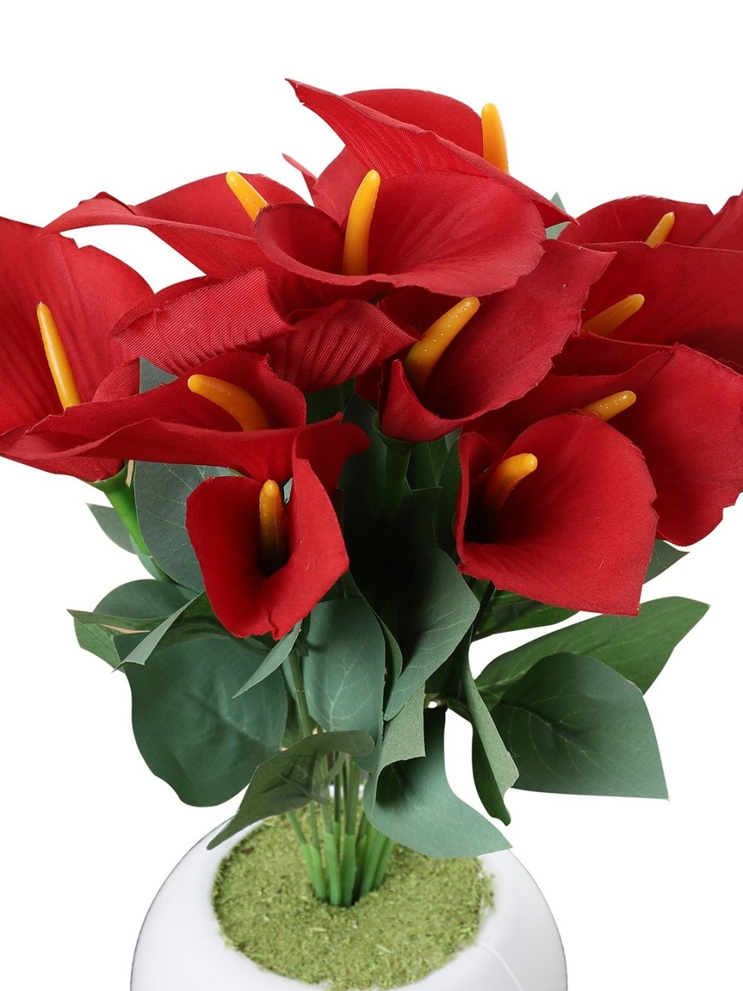 Foliyaj Multicolor Plastic Artificial Anthurium