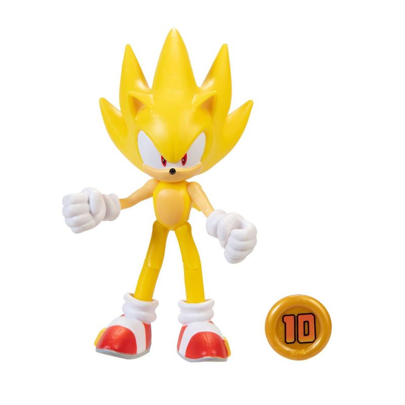 Modern Super Sonic the Hedgehog with Super Ring