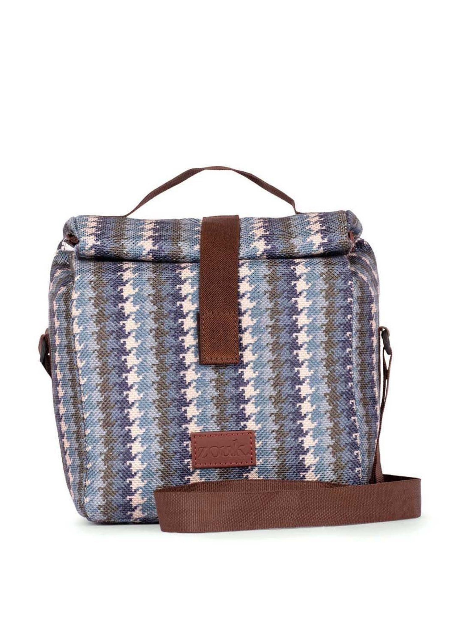 ZOUK Blue Printed Handbag