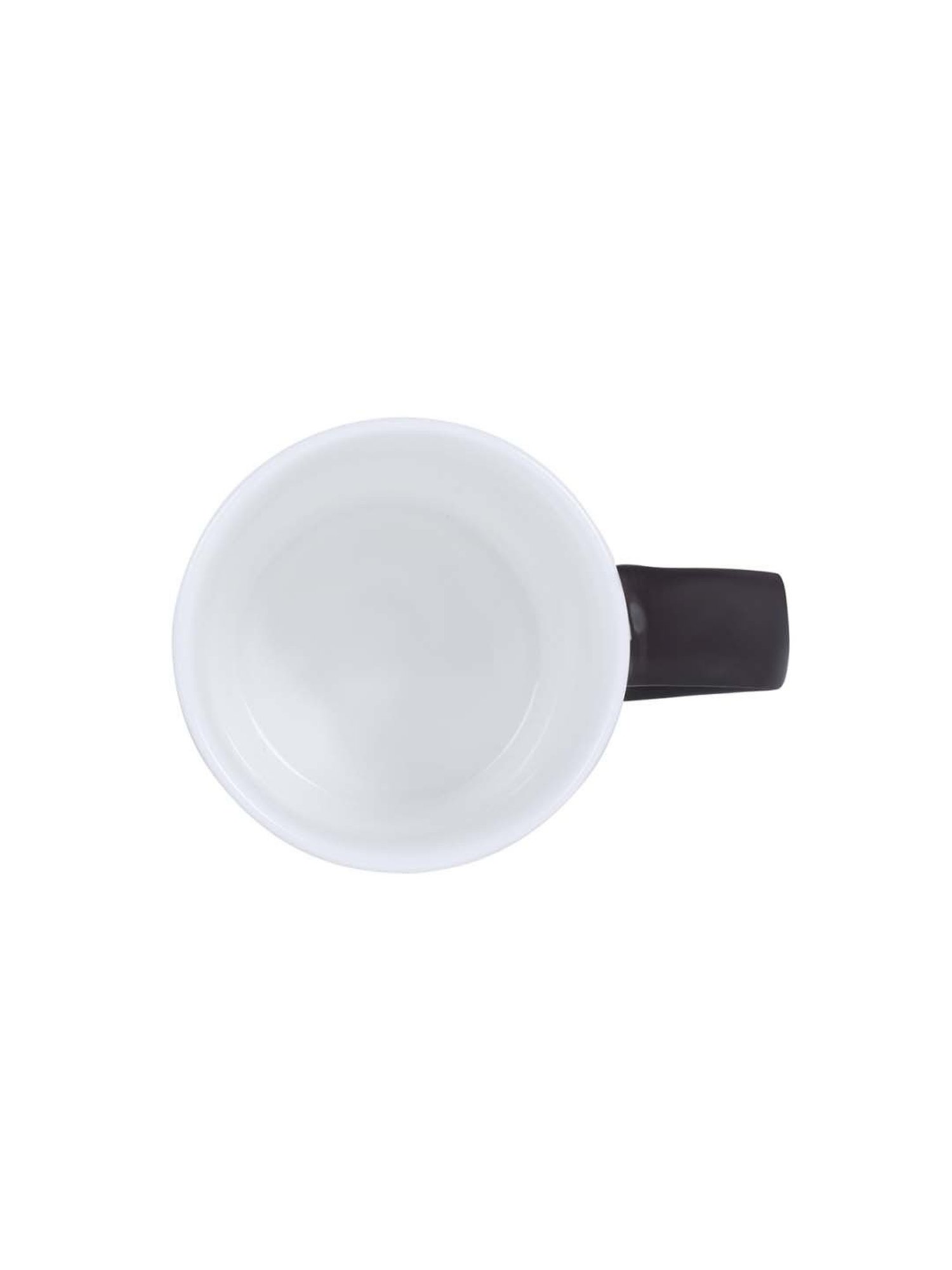 Femora Black Ceramic Coffee Mugs (0.36 L) - Set of 4