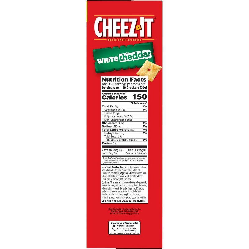 Cheez-It White Cheddar Baked Snack Crackers - 21oz