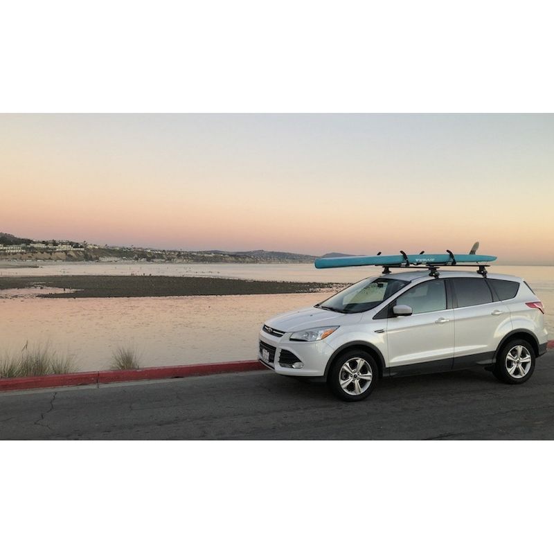 Lockrack Single Stand Up Paddle Board Kayak Canoe Water Sport Watercraft SUP Taxi Locking Carrier Rack Set