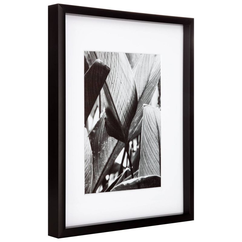 7pc Gallery Wall Frame Set with Decorative Art Prints and Hanging Template Black - Gallery Solutions