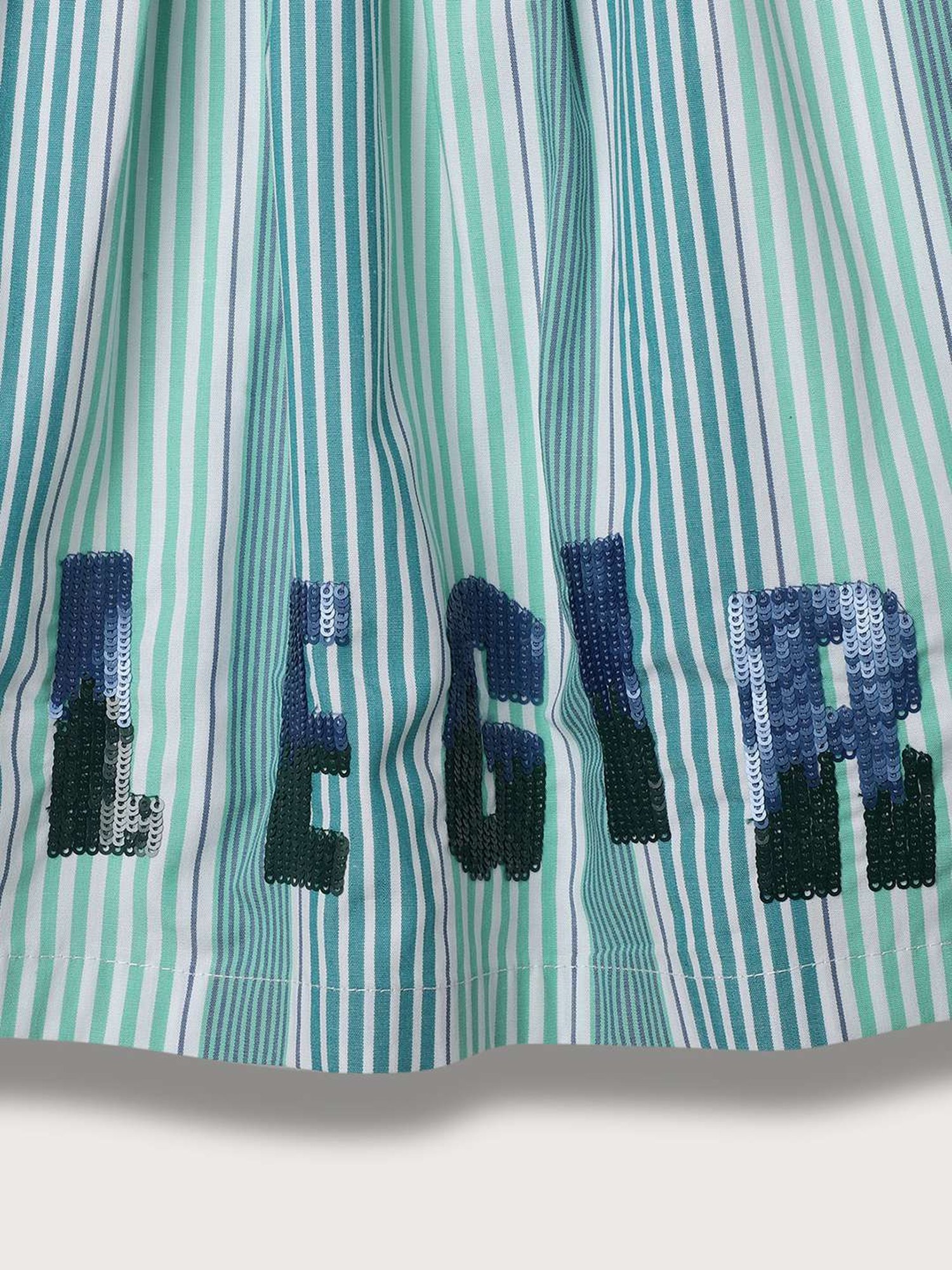 MINIKLUB Kids Blue Cotton Embellished Skirt