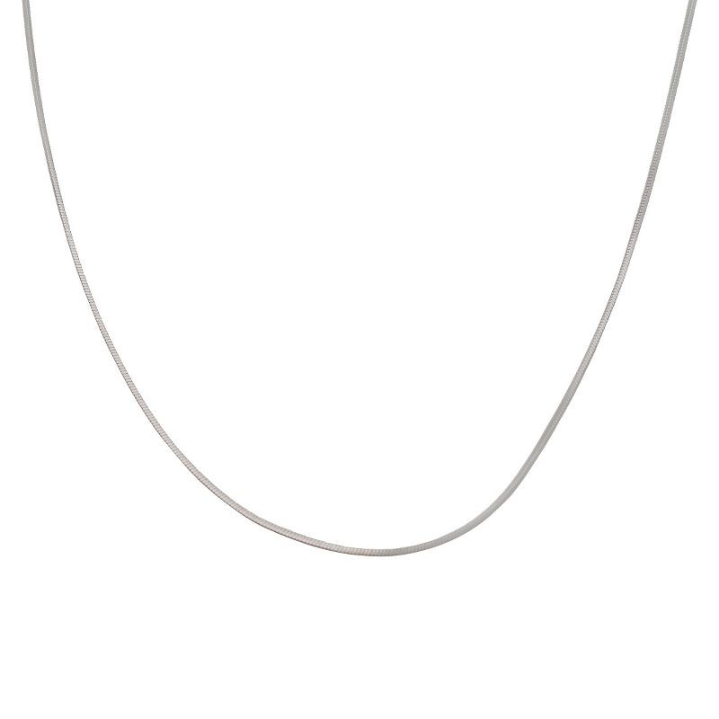 Sterling Silver Snake Chain Necklace - Silver (18")
