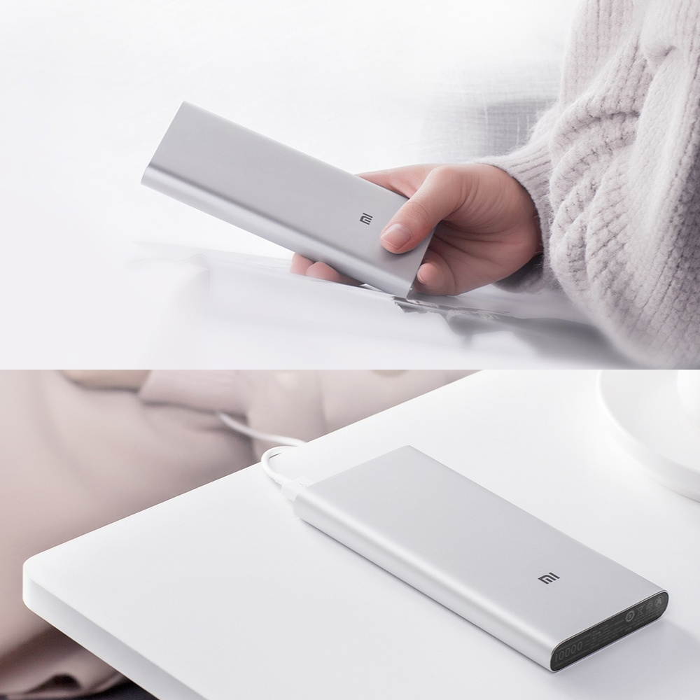 Xiaomi Mi Power Bank 3 10000mAh USB-C Two-way Quick Charge Mobile Phone Powerbank 18W MAX Traveling Charging Adapter for iPhone Samsung Huawei Xiaomi PLM12ZM