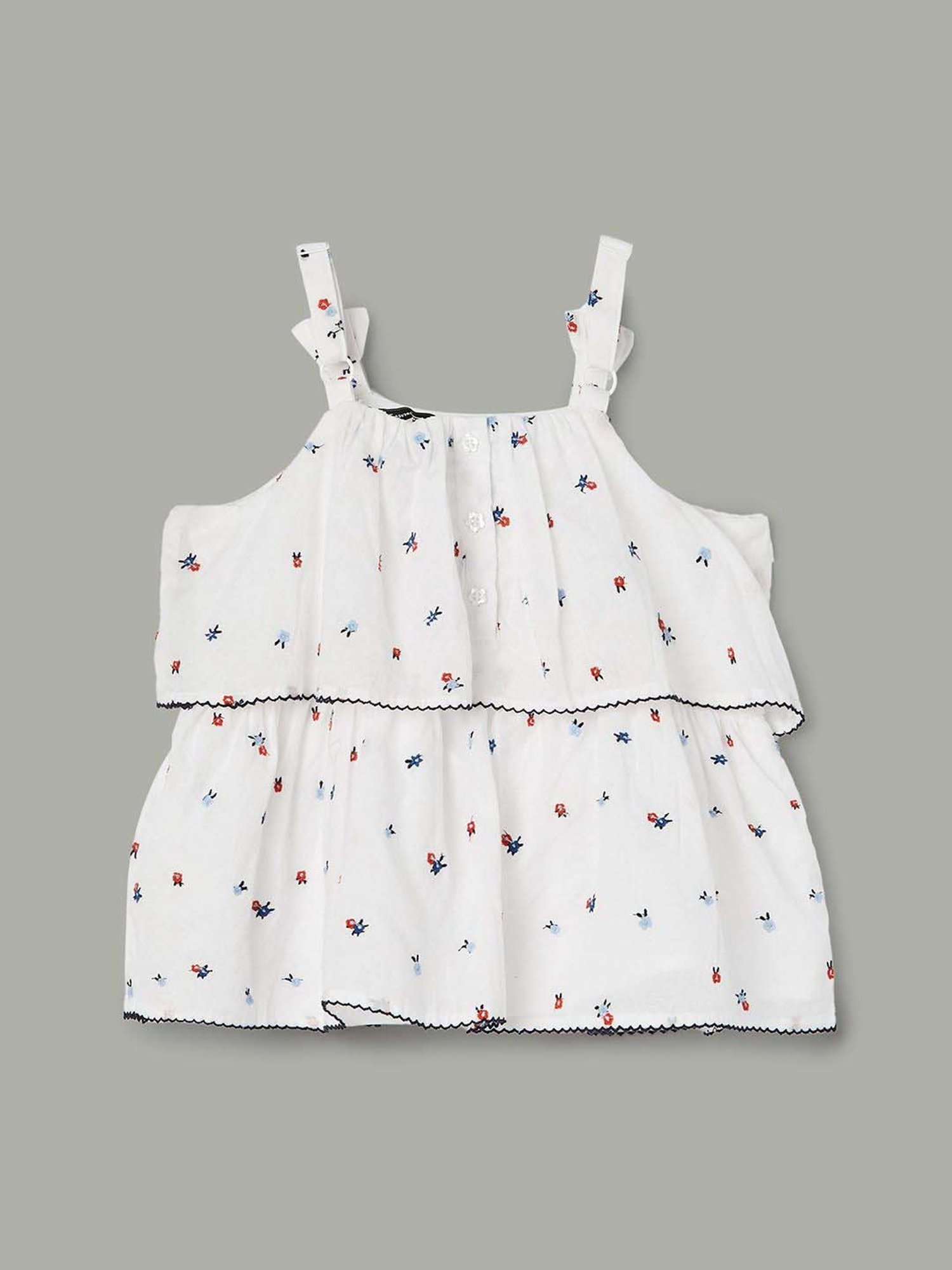 KIDS ONLY Anthracite Black Cotton Printed T-Shirt