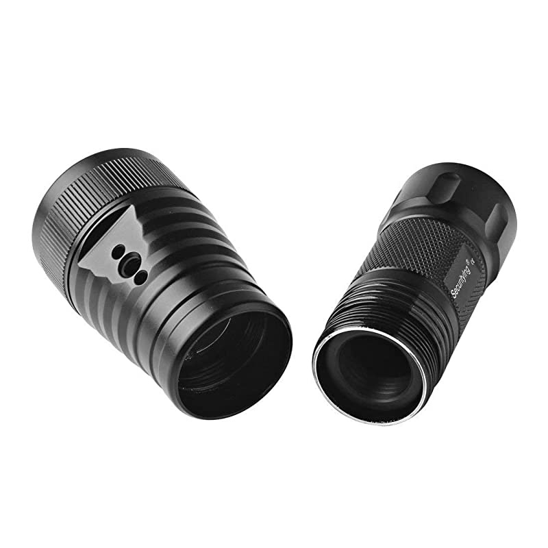 Scuba Diving Flashlight Underwater 200M Video Camera Photography Light Torch Diving Flashlight with Ball Joint Bracket18650 Rechargeable Batteries and Charger