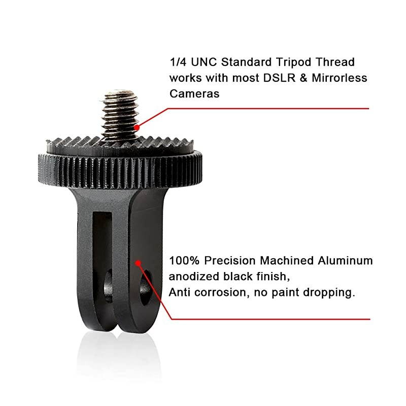 Mount for Gopro Adapter 1420 Camera Mount Adapter Mount Fits GoPro Hero Sony Xiaomi yi Sjcam Action Cameras and Other Standard 14 Accessories