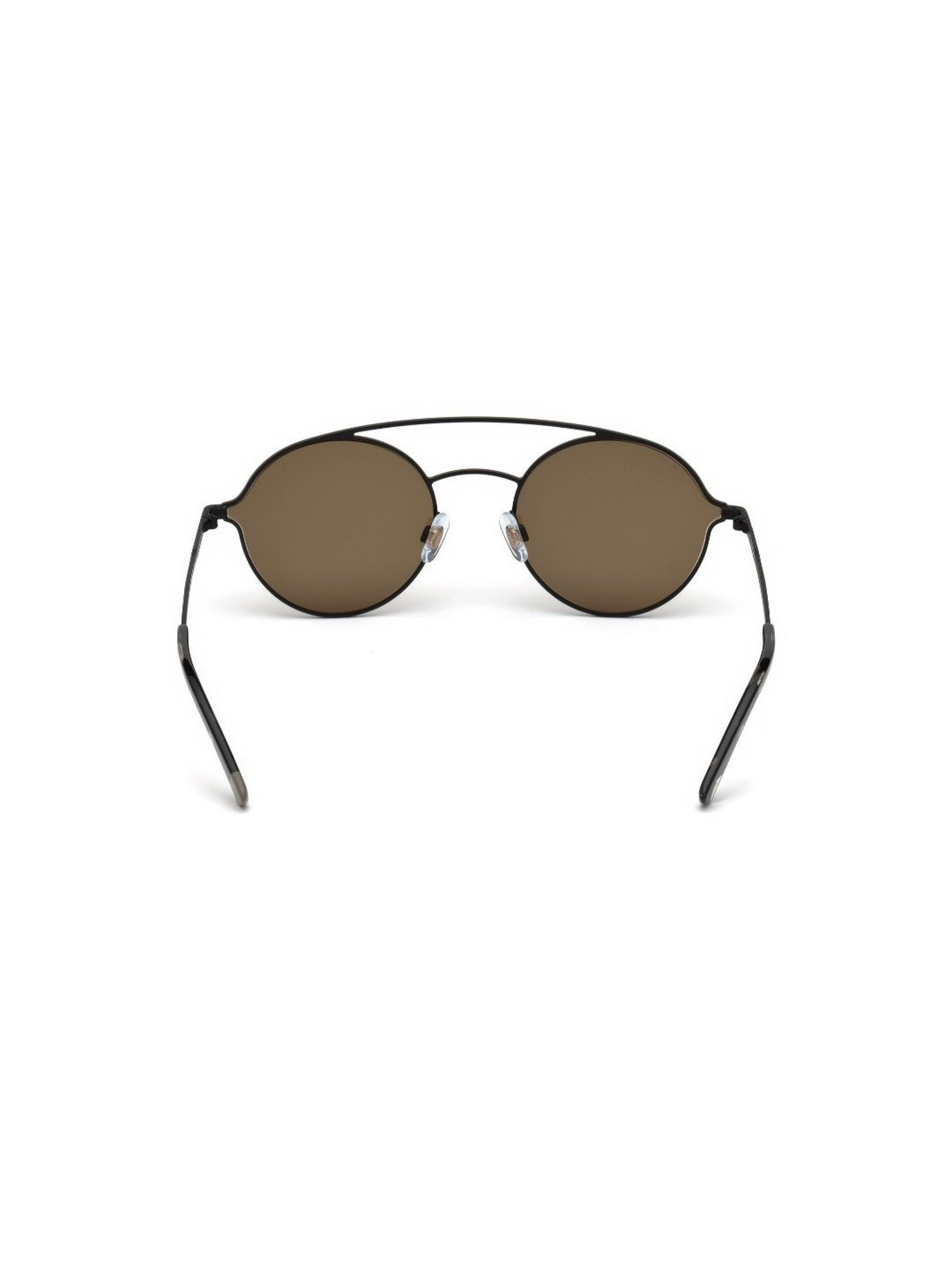 Web Eyewear Brown Pilot Sunglasses for Men Designed in Italy