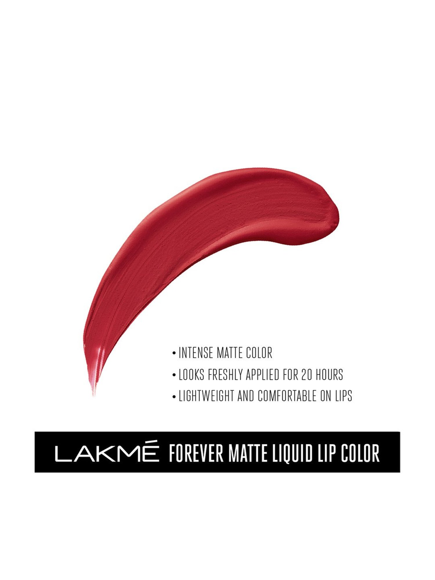 Lakme Forever Matte Liquid Lip Colour Red Velvet - 5.6 ml