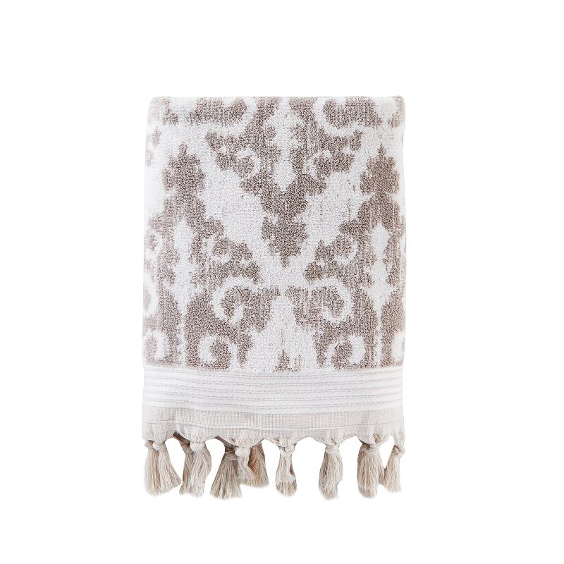 Mirage Fringe Bath Towel Dark Taupe - Saturday Knight Ltd.