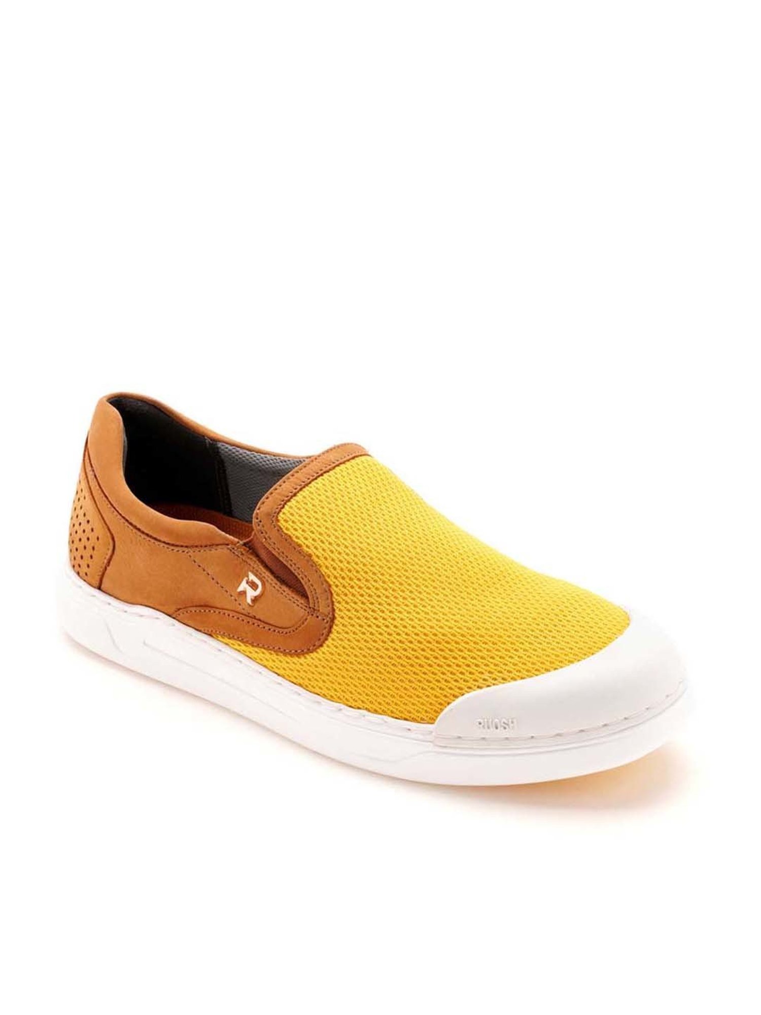 Ruosh Men's Yellow Casual Loafers