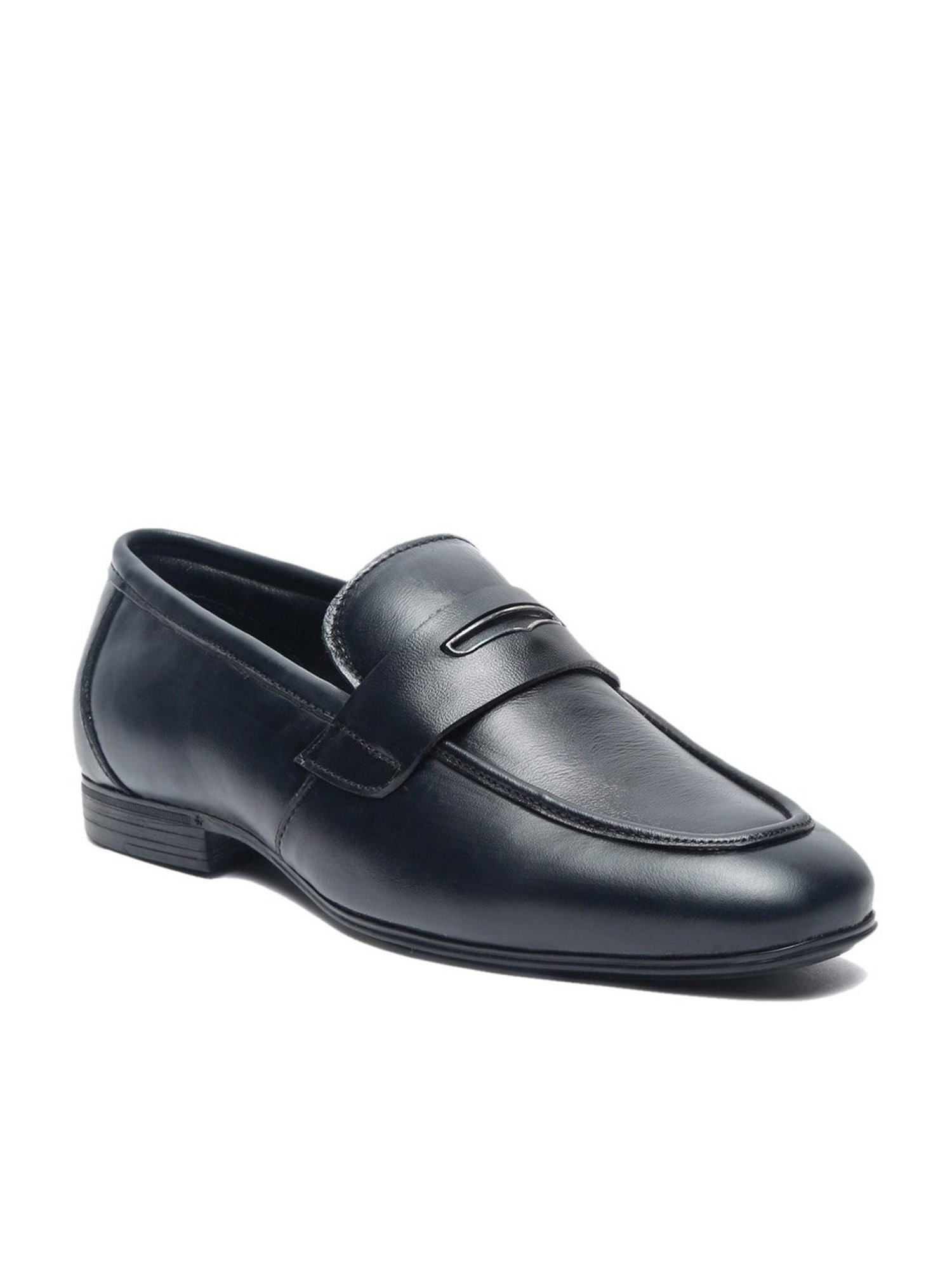 Teakwood Leathers Men's Black Formal Loafers